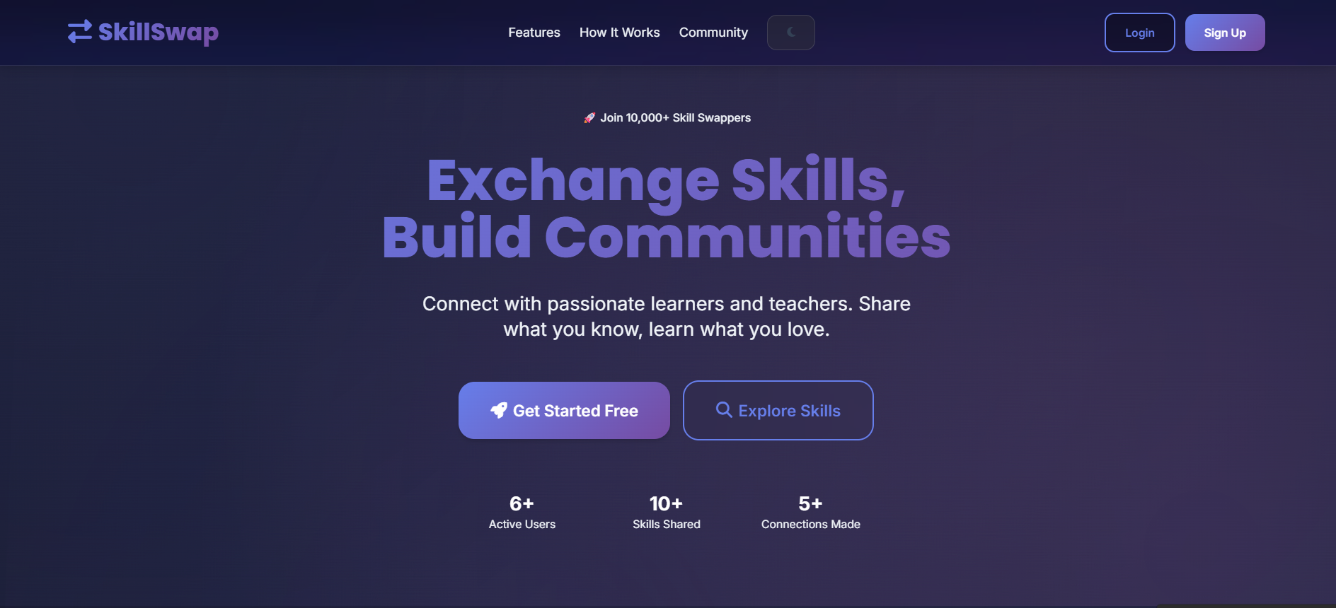 SkillSwap Web System
